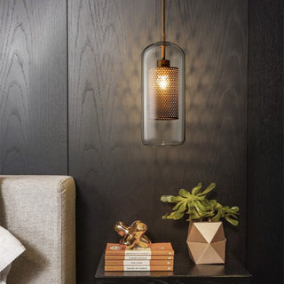 Valentina Industrie LED Pendelleuchte, Glas, Kugel, Esszimmer-Purlicht