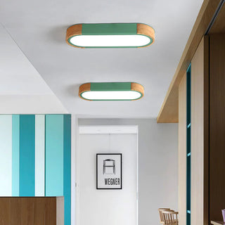 Arisha Modern LED Deckenleuchte, Ring, 3 Farben,Holz/Acryl, Wohnzimmer-Purlicht