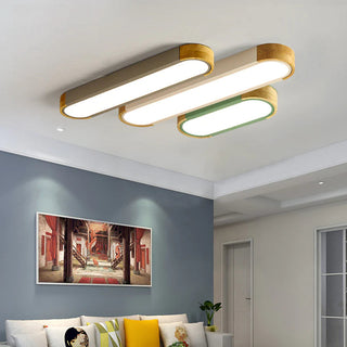 Arisha Modern LED Deckenleuchte, Ring, 3 Farben,Holz/Acryl, Wohnzimmer-Purlicht