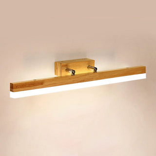 Muto Klassik Wandleuchte, Metall/Holz, Spiegel, Badezimmer-Purlicht