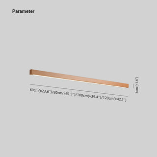 Muto Modern Linear LED Wandleuchte 1/2-flammig Spiegelfront Wohnzimmer-Purlicht