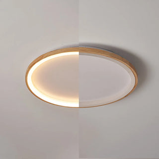 Muto Deckenleuchte Ring Wohnzimmer, Holz-Purlicht