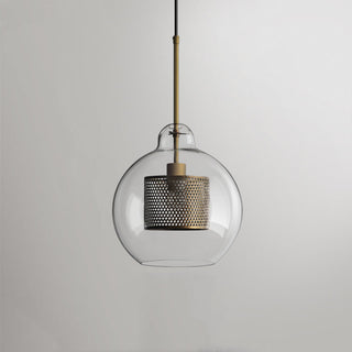Valentina Industrie LED Pendelleuchte, Glas, Kugel, Esszimmer-Purlicht