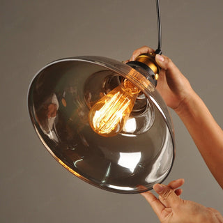Arisha Vintage Industrie LED Pendelleuchte Esstisch/Küche Glas Metall-Purlicht