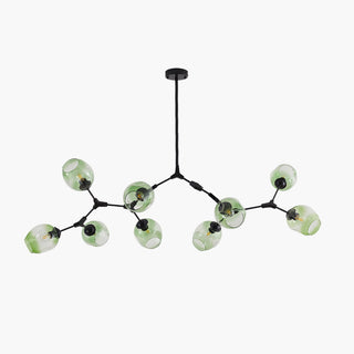 Valentina Pendelleuchte Schwarze/Gold Wohnzimmer/Schlafzimmer Glas-Purlicht