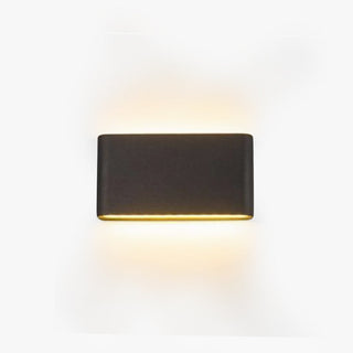 Ray Modern Wasserdichte LED Wandleuchte Rechteckig Innen/Außen Weiß/Schwarz Metall-Purlicht
