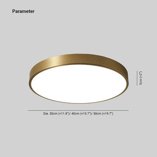 Arisha Modern Rund LED Deckenleuchte Metall Schlafzimmer Wohnzimmer Flur-Purlicht