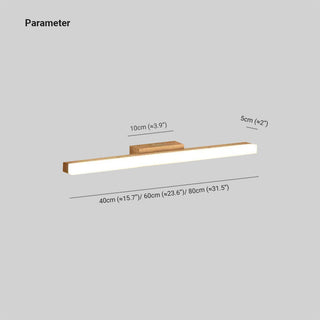 Arisha Modern Linear LED Wandleuchte Badezimmer/Wohnzimmer Holz-Purlicht