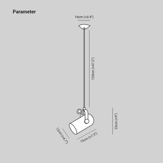 Aria Pendelleuchte Nordisch , Winkel Verstellbare-Purlicht