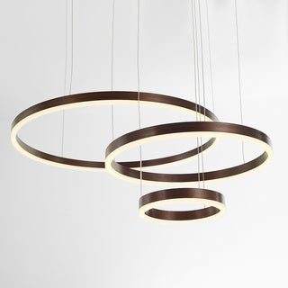 Arisha Pendelleuchte Tir-Kreis Ring Moderne Schwarz/Gold/Kaffee Metall Schlafzimmer-Purlicht