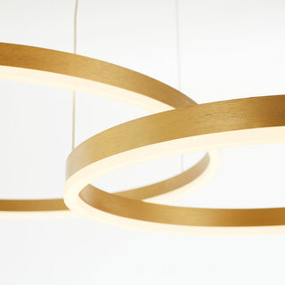 Arisha Pendelleuchte Tir-Kreis Ring Moderne Schwarz/Gold/Kaffee Metall Schlafzimmer-Purlicht
