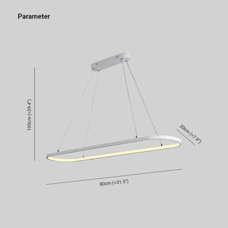 Arisha Modern Pendelleuchte Linear Schwarz/Weiß/Gold Esszimmer Metall-Purlicht