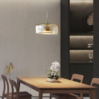 Valentina Pendelleuchte Morden Klar/Geräuchert/Amber Wohn/Schlafzimmer Glas-Purlicht