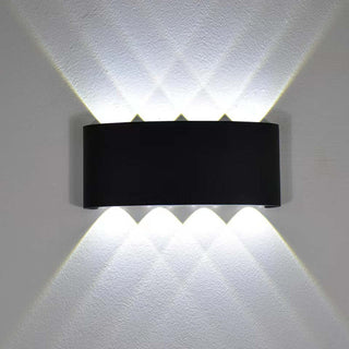 Ray Außenwandleuchte Modern Rechteck LED Weiß Metall Terrasse-Purlicht