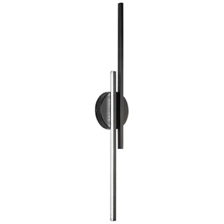 Arisha Modern LED Wandleuchte, Twin Linear, Schwarz/Weiß, Metall, Schlafzimmer-Purlicht