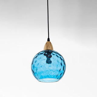 Aria Design LED Bunte Pendelleuchte Glaskugel 1 Flammig Esstisch-Purlicht