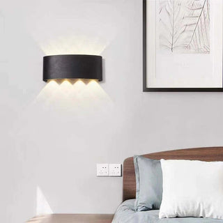 Ray Außenwandleuchte Modern Rechteck LED Weiß Metall Terrasse-Purlicht