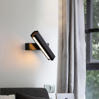 Arisha Modern Modern LED Wandleuchte Innen Drehbar Rechteckig Metall/Holz Wohnzimmer-Purlicht