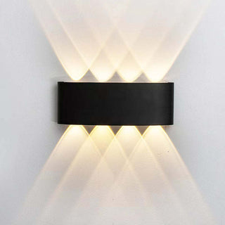 Ray Außenwandleuchte Modern Rechteck LED Weiß Metall Terrasse-Purlicht