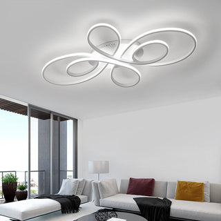 Arisha Modern Ring LED Deckenleuchte Kaffee/Schwarz/Weiß Schlafzimmer Metall-Purlicht