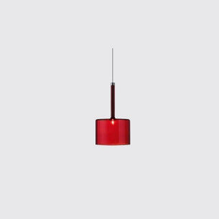 Aria Modern Zylinder LED Pendelleuchte Klar/Rot/Orange/Grau Esstisch Glas-Purlicht