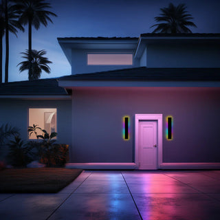 Arisha Minimalistische Wasserdichte LED Außenwandleuchte Schwarz Garten Korridor-Purlicht