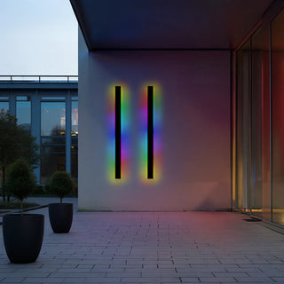Arisha Minimalistische Wasserdichte LED Außenwandleuchte Schwarz Garten Korridor-Purlicht